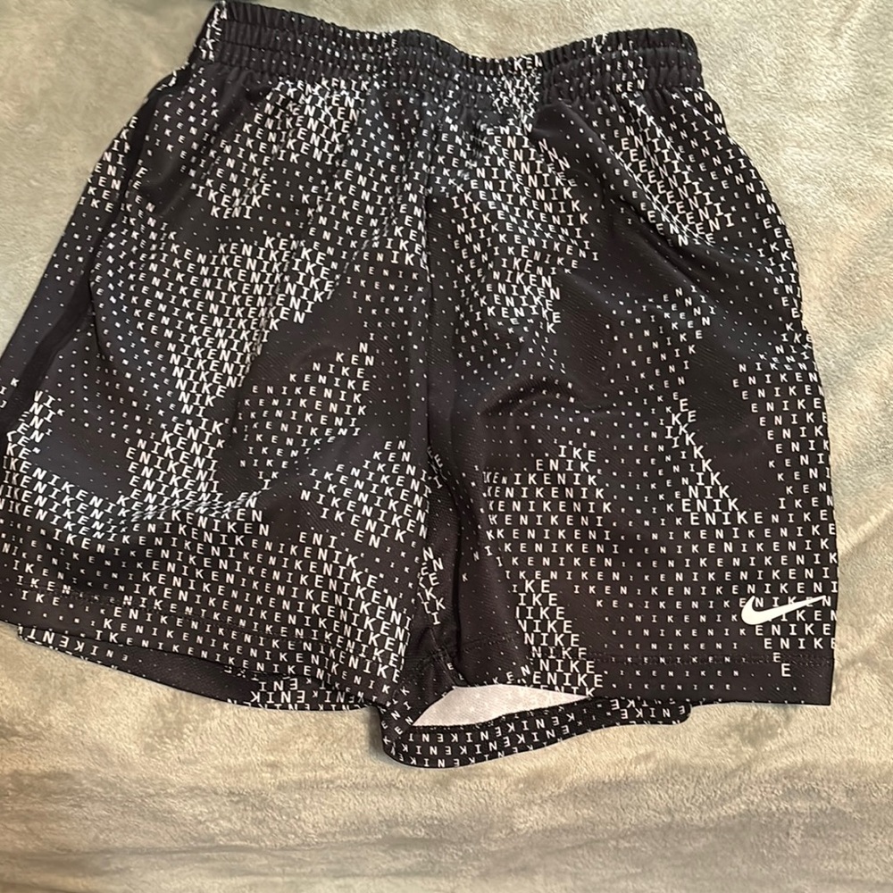 Nike Black and White Patterned Shorts